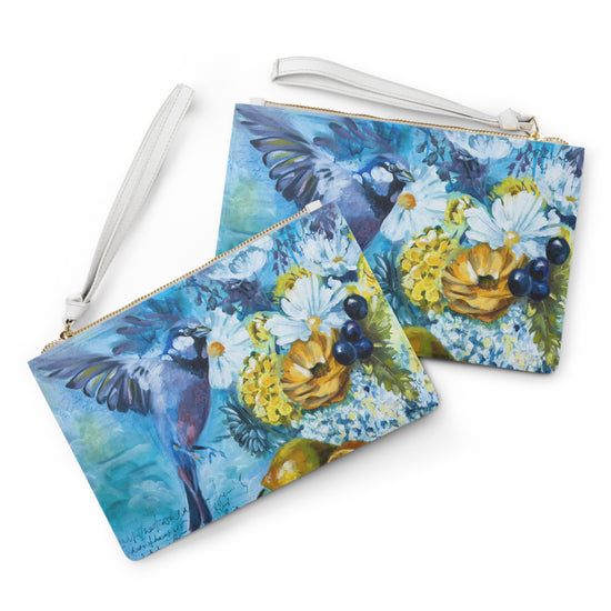 Bird and Fruit Clutch Bag